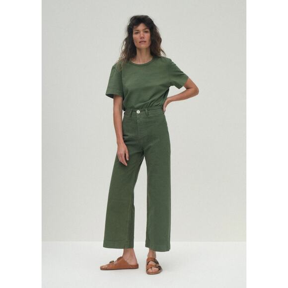 Jesse Kamm Olive Green Sailor Pants Size 10 - Picture 1 of 6